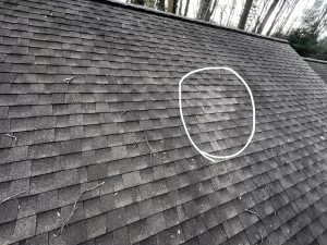 Storm damage roof repair