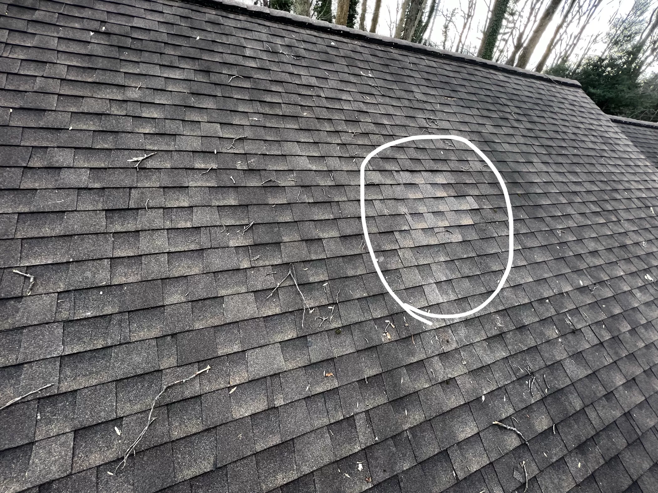 Storm damage roof repair