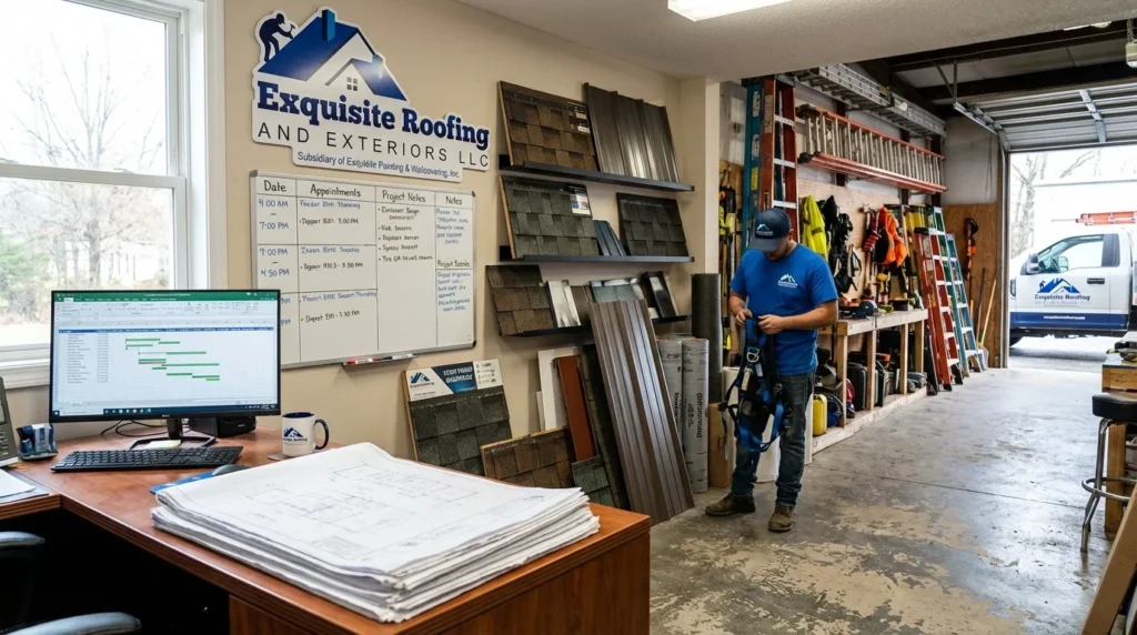 Exquisite Roofing and Exteriors - Workspace Interior